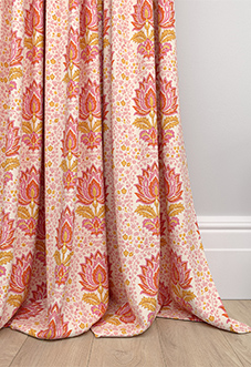Petal & Block Lotus Blossom, Sunset - Made to Measure Curtains